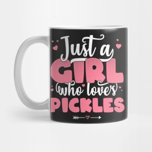 Just A Girl Who Loves Pickles - Cute Pickle lover gift design Mug